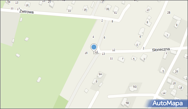 Nowe Osiny, Słoneczna, 15, mapa Nowe Osiny