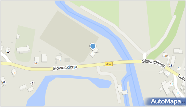 Nowogrodziec, Słowackiego Juliusza, 1b, mapa Nowogrodziec