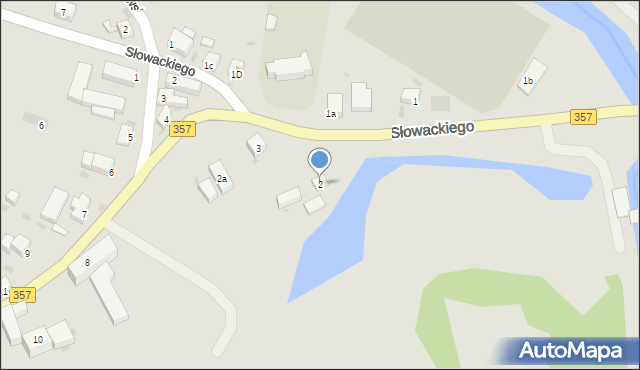 Nowogrodziec, Słowackiego Juliusza, 2, mapa Nowogrodziec