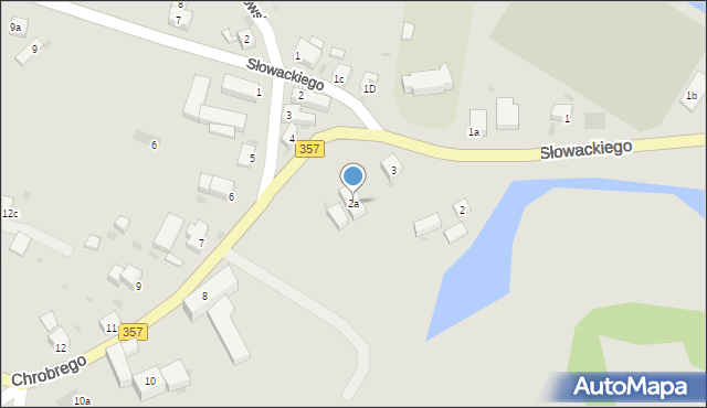 Nowogrodziec, Słowackiego Juliusza, 2a, mapa Nowogrodziec