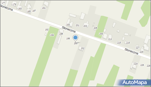 Nowy Broniszew, Słoneczna, 200, mapa Nowy Broniszew