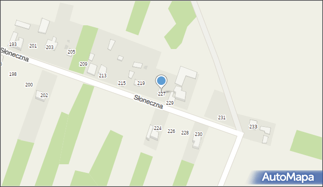 Nowy Broniszew, Słoneczna, 227, mapa Nowy Broniszew