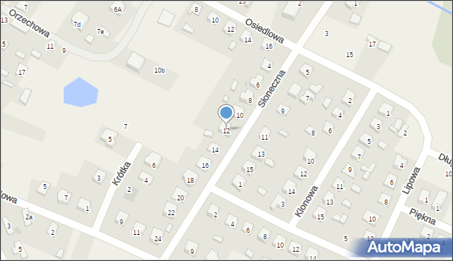 Nowy Duninów, Słoneczna, 12, mapa Nowy Duninów