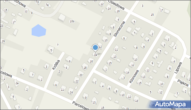 Nowy Duninów, Słoneczna, 14, mapa Nowy Duninów