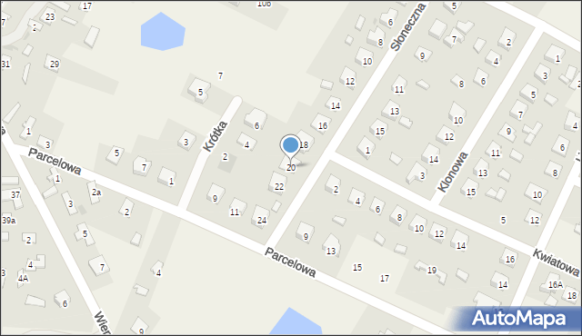 Nowy Duninów, Słoneczna, 20, mapa Nowy Duninów