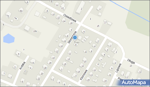 Nowy Duninów, Słoneczna, 9/1, mapa Nowy Duninów