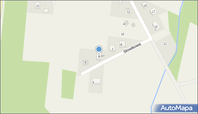 Nowy Duninów, Słowikowa, 6, mapa Nowy Duninów
