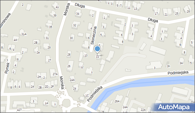 Nowy Dwór Gdański, Słoneczna, 11, mapa Nowy Dwór Gdański