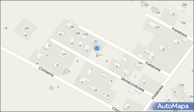 Nowy Krępiec, Słonecznikowa, 10, mapa Nowy Krępiec