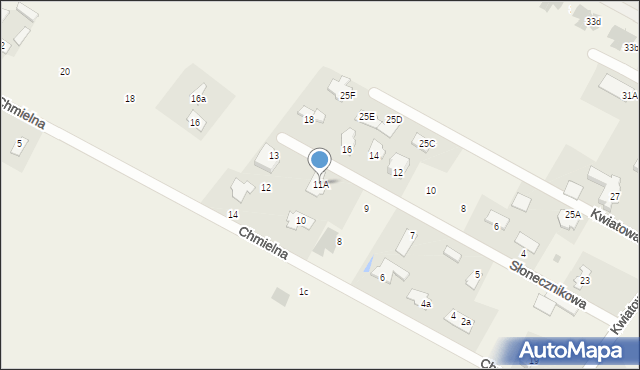 Nowy Krępiec, Słonecznikowa, 11A, mapa Nowy Krępiec