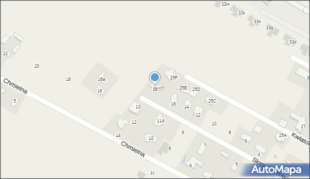 Nowy Krępiec, Słonecznikowa, 18, mapa Nowy Krępiec