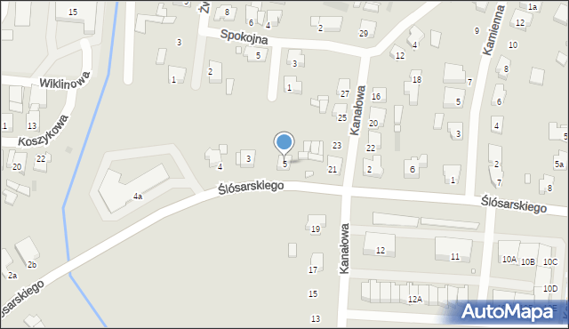 Nowy Tomyśl, Ślósarskiego Floriana, 5, mapa Nowy Tomyśl