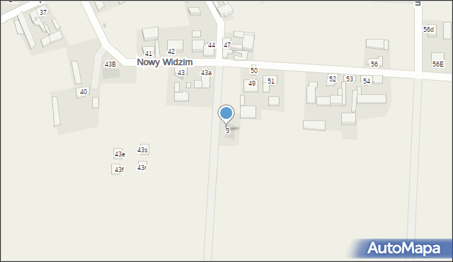 Nowy Widzim, Słoneczna, 3, mapa Nowy Widzim
