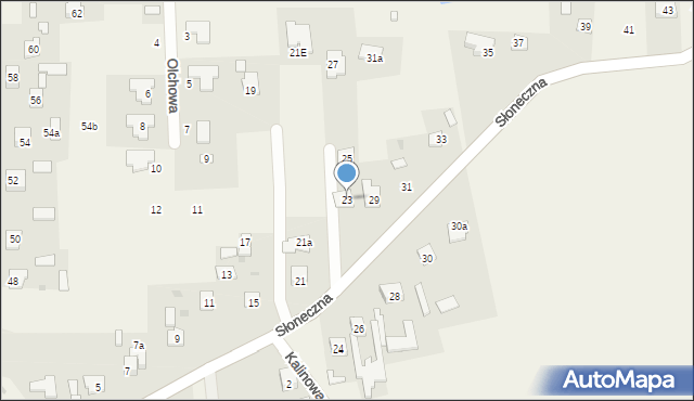 Okszów-Kolonia, Słoneczna, 23, mapa Okszów-Kolonia