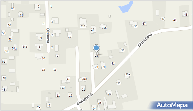 Okszów-Kolonia, Słoneczna, 25, mapa Okszów-Kolonia