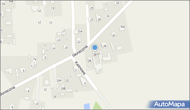 Okszów-Kolonia, Słoneczna, 26, mapa Okszów-Kolonia