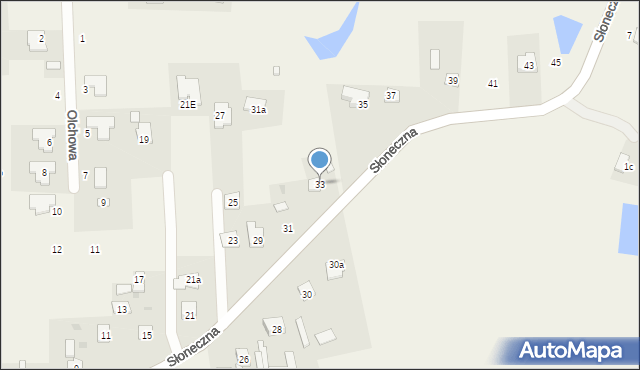 Okszów-Kolonia, Słoneczna, 33, mapa Okszów-Kolonia