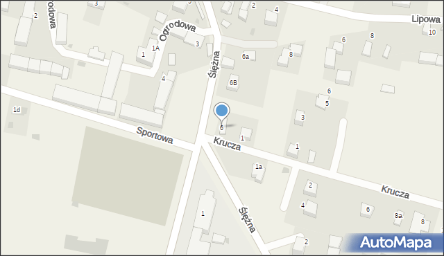 Oleszna, Ślężna, 6, mapa Oleszna