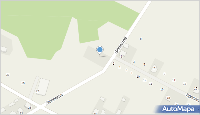 Oleszno, Słoneczna, 3, mapa Oleszno