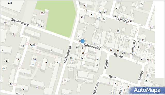 Olkusz, Sławkowska, 3, mapa Olkusz
