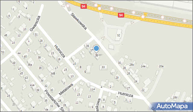 Olkusz, Sławkowska, 35, mapa Olkusz