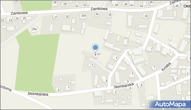 Ołobok, Słomkarska, 6, mapa Ołobok