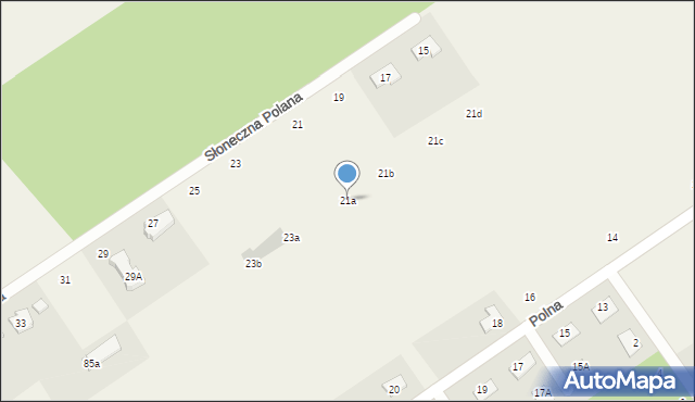 Olszewnica Stara, Słoneczna Polana, 21a, mapa Olszewnica Stara