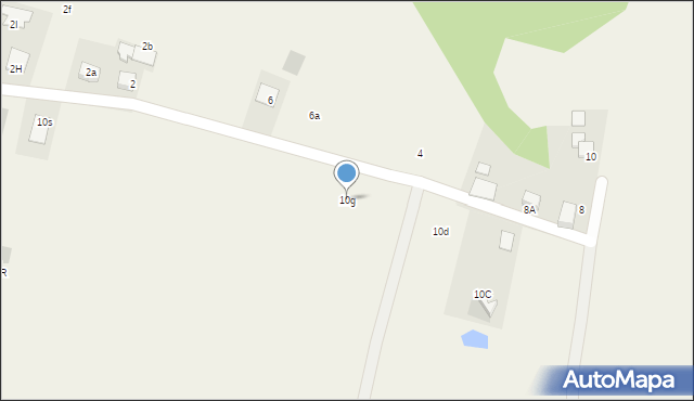 Osiek, Słoneczna, 10g, mapa Osiek