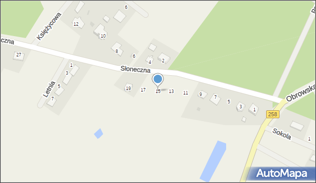 Osiek nad Wisłą, Słoneczna, 15, mapa Osiek nad Wisłą