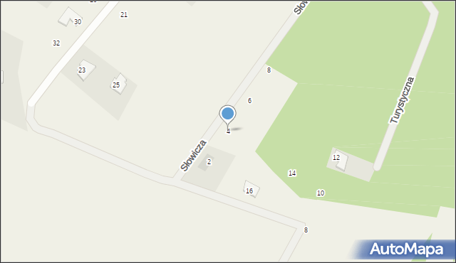 Osiek nad Wisłą, Słowicza, 4, mapa Osiek nad Wisłą