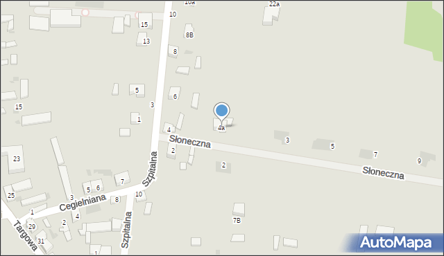 Osjaków, Słoneczna, 1, mapa Osjaków