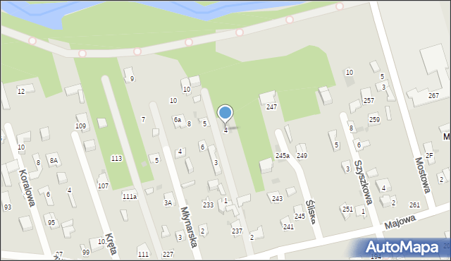 Otwock, Śliska, 4, mapa Otwock