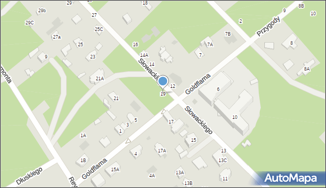 Otwock, Słowackiego Juliusza, 19, mapa Otwock