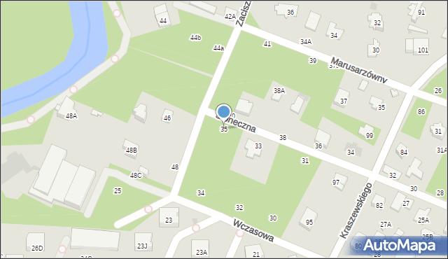 Otwock, Słoneczna, 35, mapa Otwock