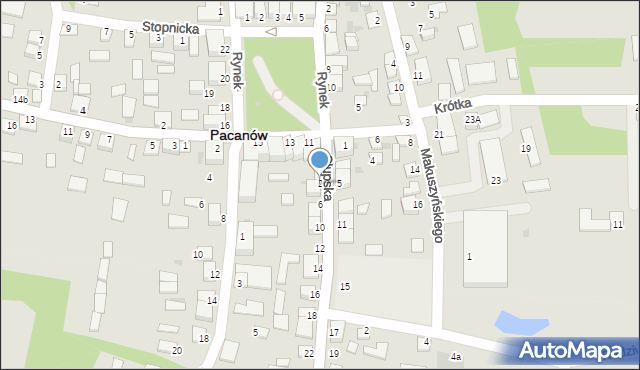Pacanów, Słupska, 2, mapa Pacanów