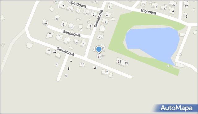 Paczków, Słoneczna, 11, mapa Paczków