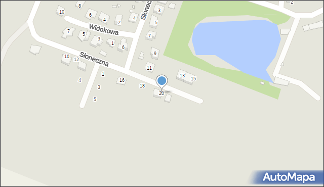 Paczków, Słoneczna, 20, mapa Paczków