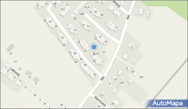 Pępowo, Słoneczne Tarasy, 35, mapa Pępowo