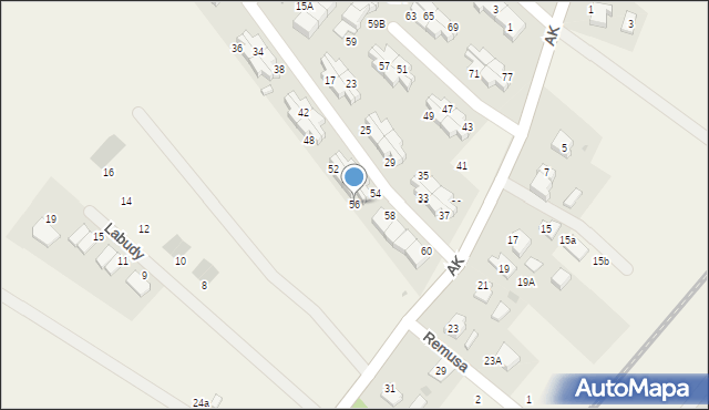 Pępowo, Słoneczne Tarasy, 56, mapa Pępowo