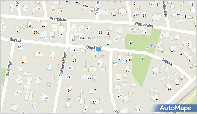 Piaseczno, Śląska, 9A, mapa Piaseczno