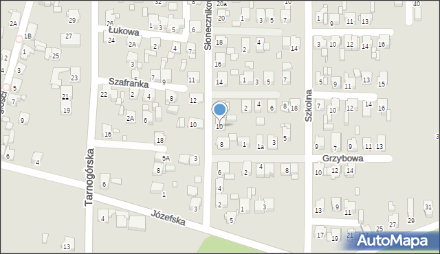 Piekary Śląskie, Słonecznikowa, 10, mapa Piekary Śląskie