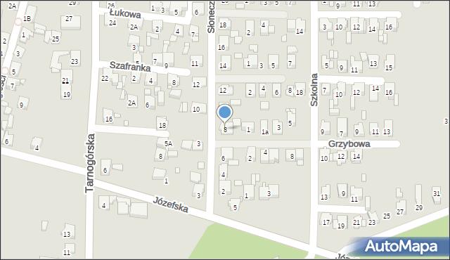 Piekary Śląskie, Słonecznikowa, 8, mapa Piekary Śląskie