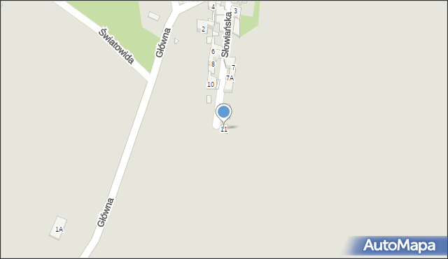 Piekary Śląskie, Słowiańska, 11, mapa Piekary Śląskie