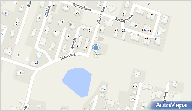 Pietrzykowice, Słoneczna, 2, mapa Pietrzykowice