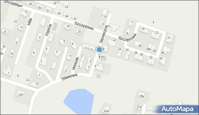 Pietrzykowice, Słoneczna, 6, mapa Pietrzykowice