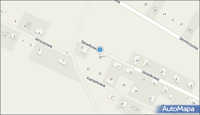 Piotrowice, Słowikowa, 19, mapa Piotrowice