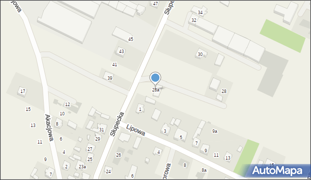 Piotrowice, Słupecka, 28a, mapa Piotrowice