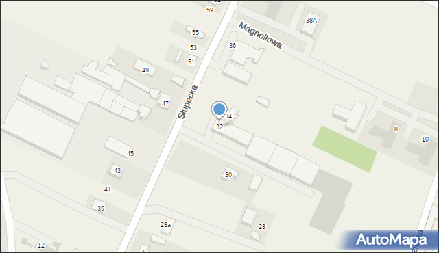 Piotrowice, Słupecka, 32, mapa Piotrowice