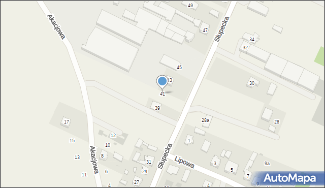 Piotrowice, Słupecka, 41, mapa Piotrowice