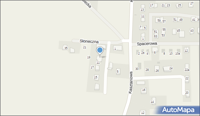 Pisary, Słoneczna, 9, mapa Pisary
